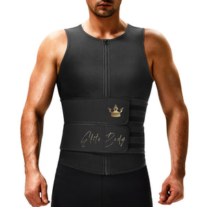 Double Belt Male Training Vest